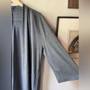 J.Jill Wearever Tunic Length Open Cardigan with Pockets Size Large